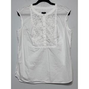 Cottagecore Coquette Talbots Blouse Romantic Size Medium‎ Lace Vintage-Inspired